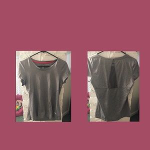 Grey workout tee